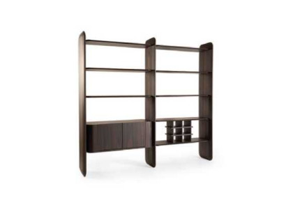 Bibliothèque Étagère en bois Armoire Mobilier de bureau Designer moderne Étagères de séparation